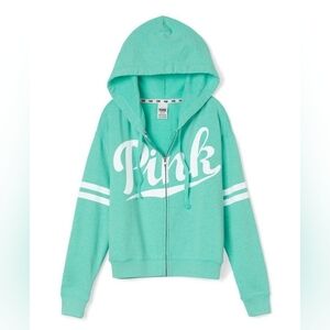 PINK Victoria's Secret Kids Zip-Up Hoodie - Aqua